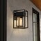 Designers Fountain Burton 12 in 1Light Black Outdoor Wall Lantern with Clear Glass Shade D277M-6EW-BK - alternate 2